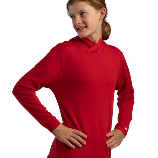 Badger Youth Tri-Blend Surplice Hooded Long Sleeve T-Shirt 2905 Youth Tri-Blend Surplice Hooded Long Sleeve T-Shirt Thumbnail